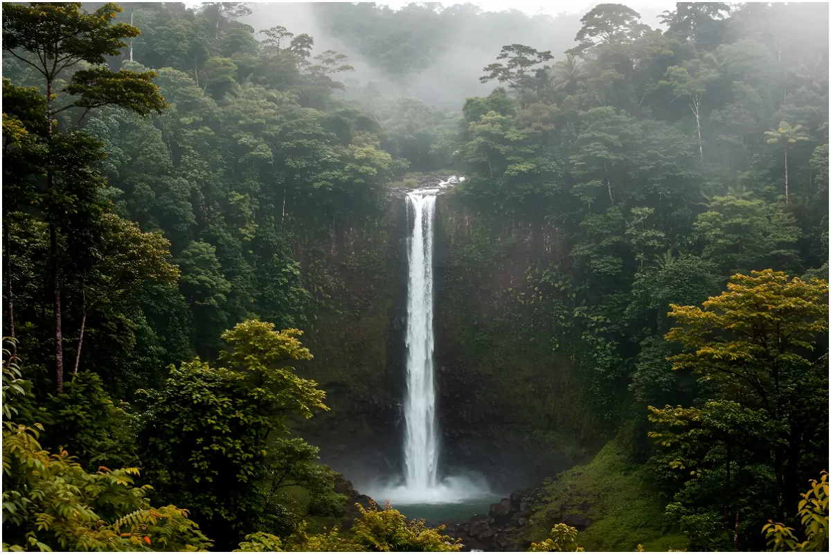 ILUSTRASI AIR TERJUN - 7 Wisata Alam Yogyakarta untuk liburan tak terlupakan. (freepik/freepik)