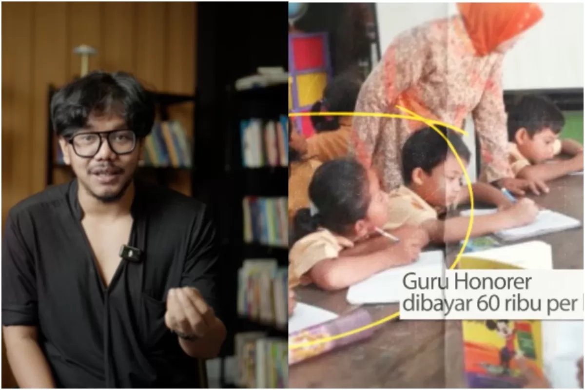 Influencer, Ferry Irwandi menyoroti terkait masalah gaji guru honorer yang dinilai terlalu rendah bagi kesejahteraan mereka. (YouTube.com / Ferry Irwandi)
