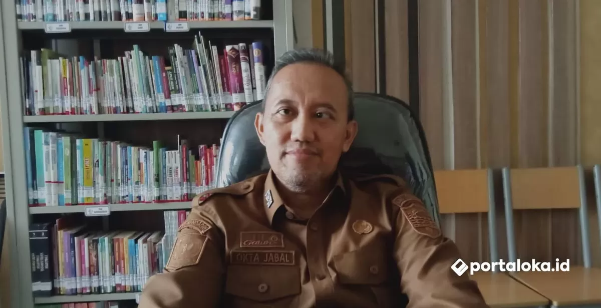 Kepala Dinas Perpustakaan dan Arsip Kabupaten Ciamis, Okta Jabal Nugraha (Portaloka.id/Bang Sufi)