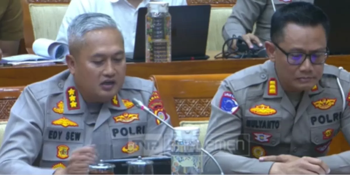 Kapolresta Sleman Kombes Pol Edy Setyanto dicecar DPR terkait kasus suami jadi tersangka lawan jambret (YouTube TVR Parlemen)