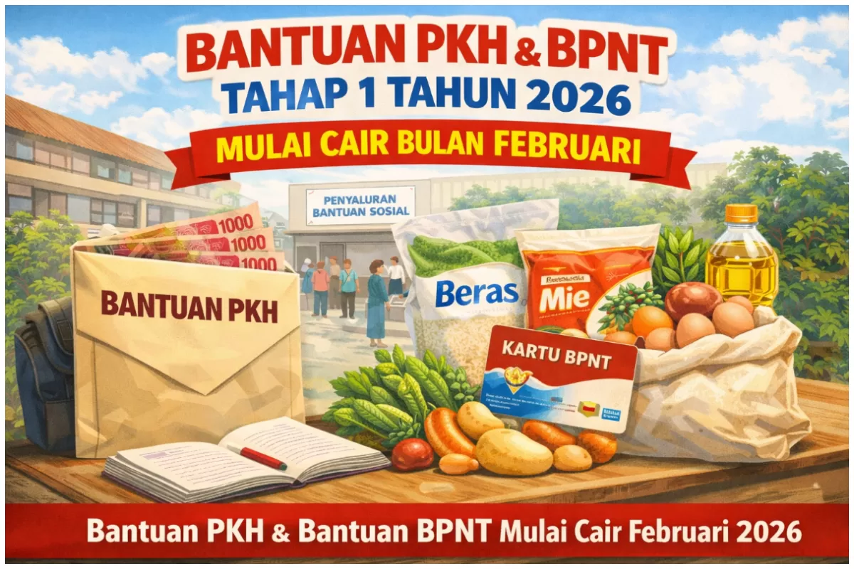 Cara Cek Penerima Bansos PKH dan BPNT 2026 Tahap 1 yang Cair Februari untuk 18 Juta KPM (Foto AI Chat GPT)