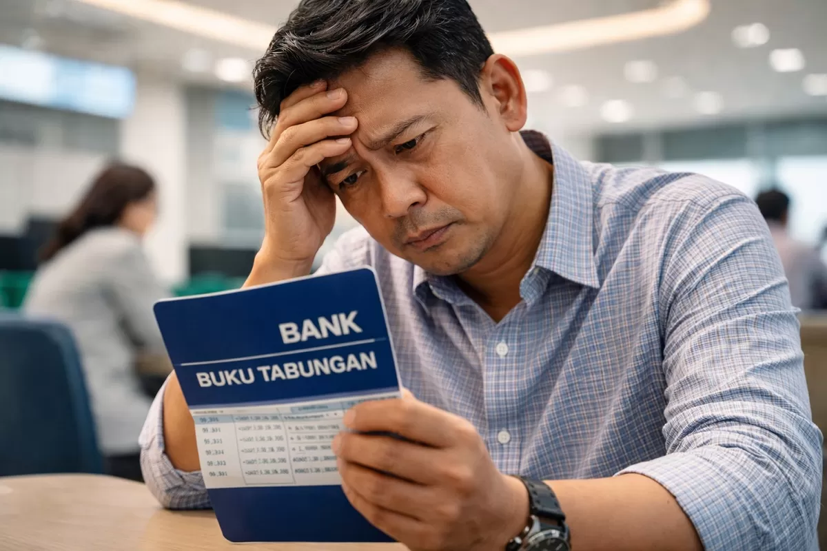 Ilustrasi - Respons nasabah bank atas mundurnya Ketua OJK Mahendra Siregar (Portaloka.id - ChatGPT)