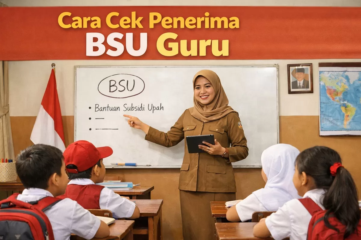 Ilustrasi - Cara mengecek daftar penerima BSU Guru dan bantuan insentif bagi guru (Portaloka.id)