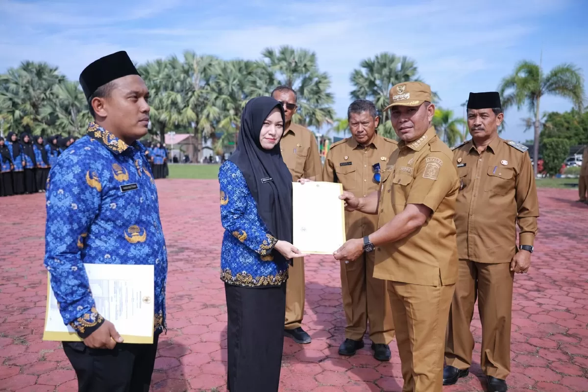 Prosesi pelantikan PPPK Paruh Waktu Aceh Besar (Pemkab Aceh Besar)