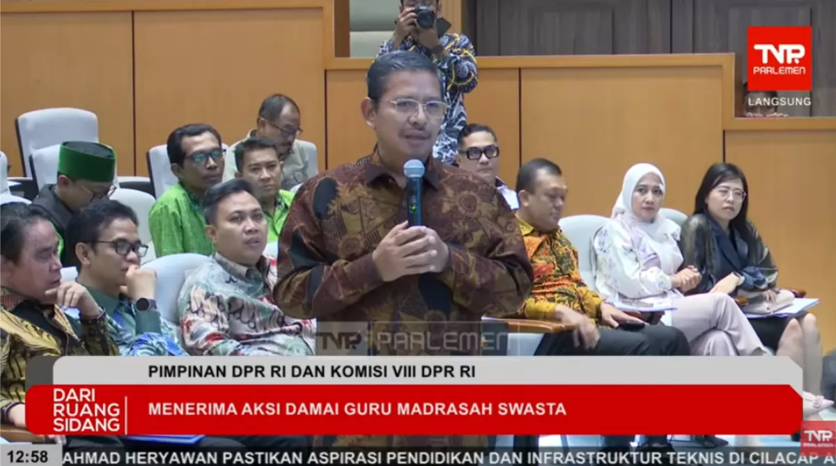 Dirjen Pendis Kemenag, Amin Suyitno beberkan juknis pencairan TPG guru madrasah (YouTube TVR Parlemen)