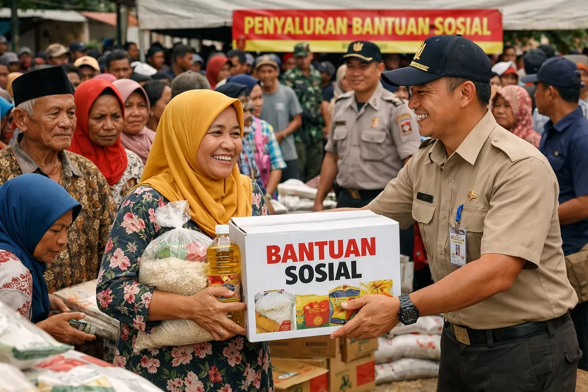 Ilustrasi - Pemerintah salurkan bansos menjelang Lebaran 2026 (Portaloka.id)