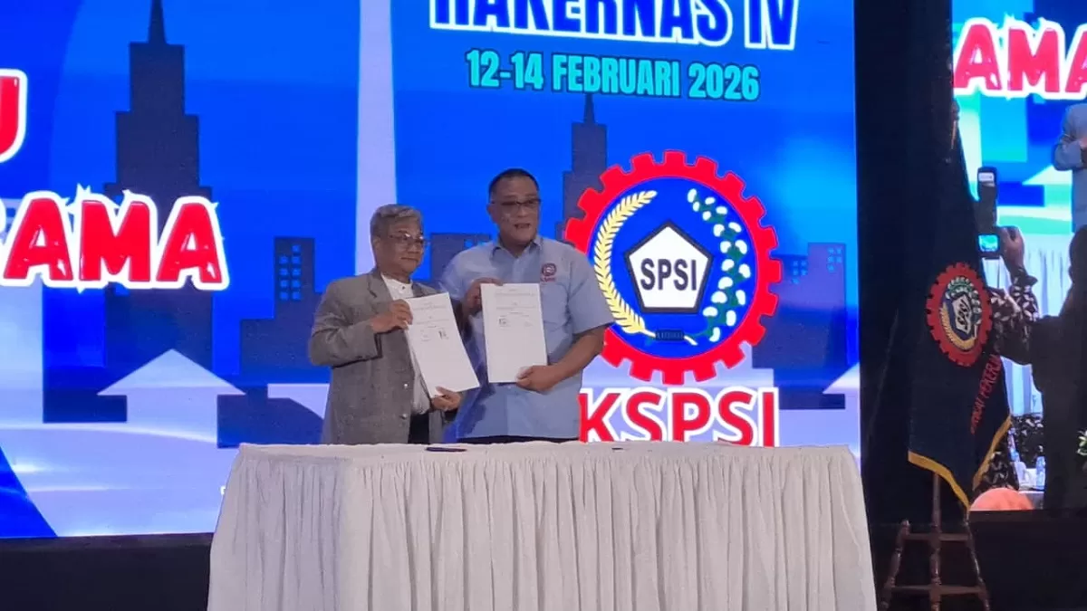 Penandatanganan MoU antara UICI dengan KSPSI (Ist)