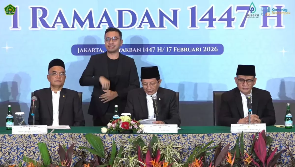 Menteri Agama sampaikan keputusan sidang isbat penetapan awal Ramadhan 1447 H (YouTube Bimas Islam TV)
