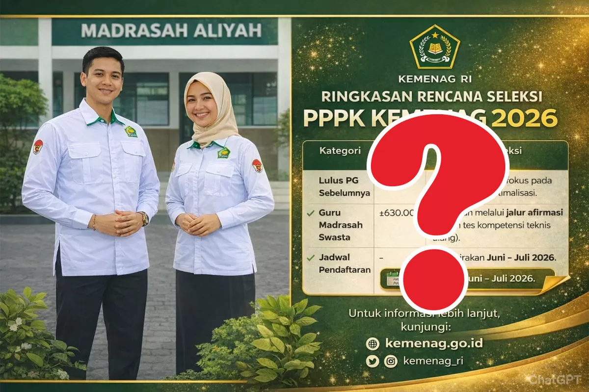 Ilustrasi - Skema pengangkatan PPPK guru madrasah swasta (Portaloka.id)