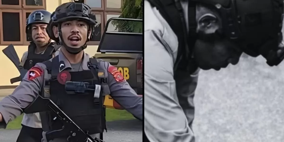 Menyoroti kasus dugaan penganiayaan anggota Brimob terhadap siswa di Maluku.  (Instagram.com/@infipop.id)