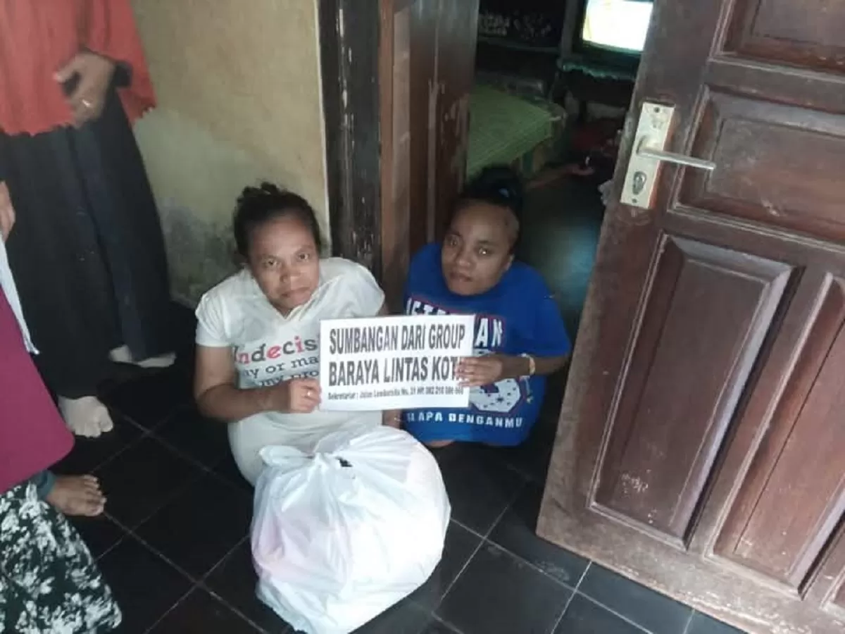Santunan yatim piatu Baraya Lintas Kota Ciamis (Ist)