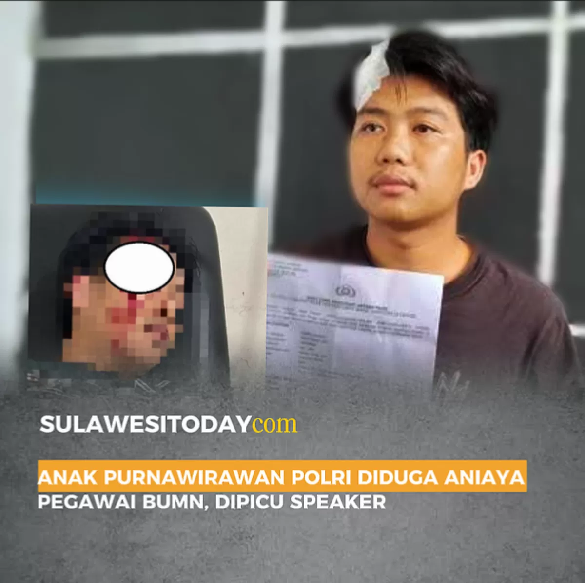 Penganiayaan pegawai BUMN oleh anak purnawirawan Polri di Lampung. Dipicu speaker, berujung kekerasan fisik. Polisi janji usut tuntas.