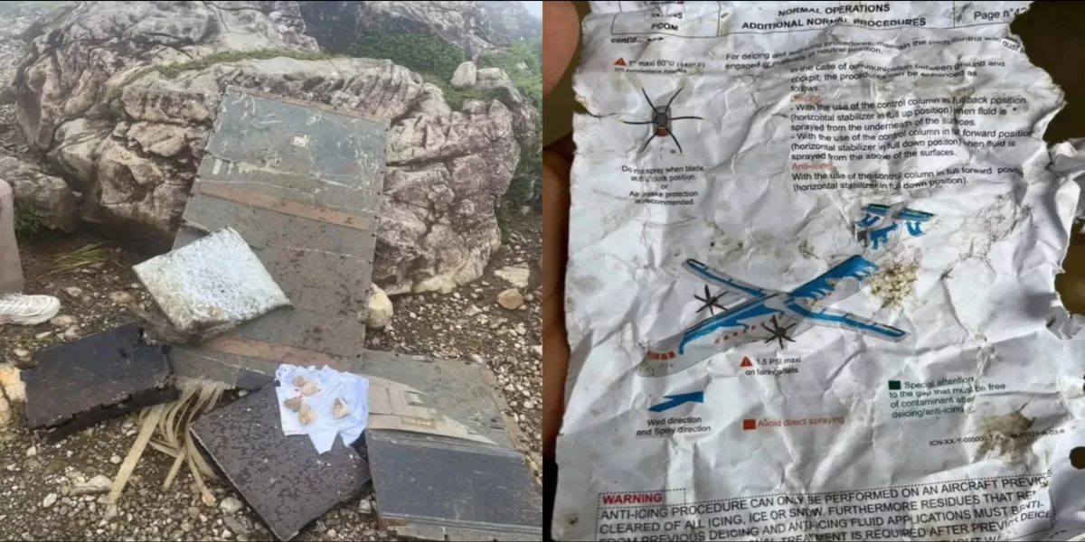 Serpihan pesawat ATR hilang kontak Yogyakarta-Makassar ditemukan pendaki di Gunung Bulusaraung. Tim SAR turun ke lokasi kejadian.