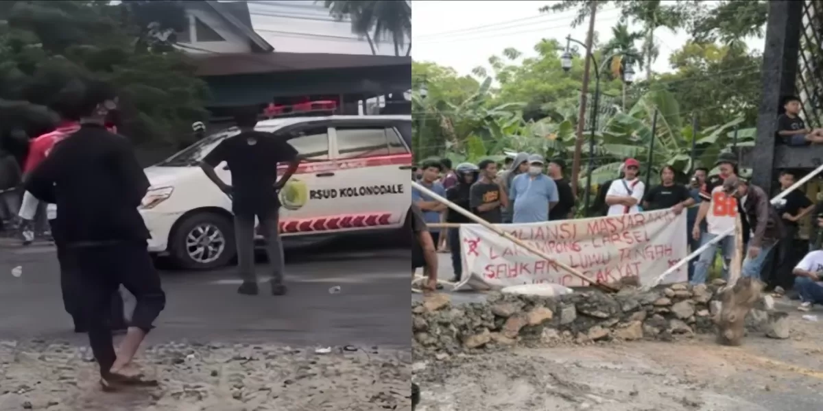 Aksi blokir jalan di Luwu demi tuntutan pemekaran Luwu Raya kian memanas. Massa mengecor jalan hingga memaksa ambulans pasien gawat darurat putar balik di Jembatan Baliase.