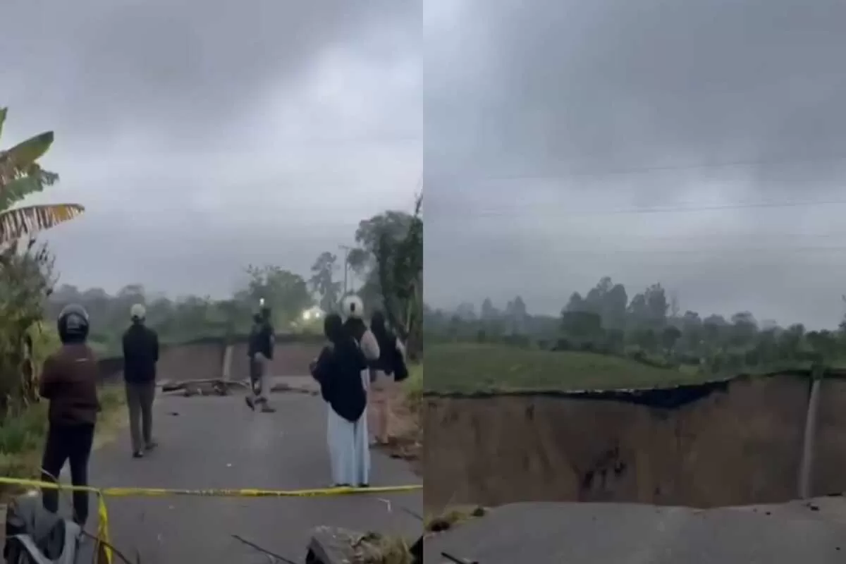 Fenomena sinkhole di Pondok Balik, Aceh Tengah kian meluas hingga memutus akses jalan dan mengancam Sutet PLN. Warga sempat panik dan berlarian saat mendengar suara gemuruh dari dalam lubang raksasa. 