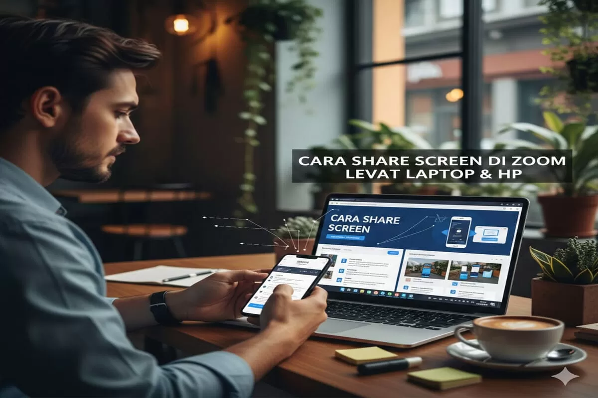 Mau presentasi lancar? Simak cara share screen Zoom di laptop & HP, solusi suara tidak muncul, hingga trik baca notes PPT tanpa terlihat audiens. Pasti berhasil!