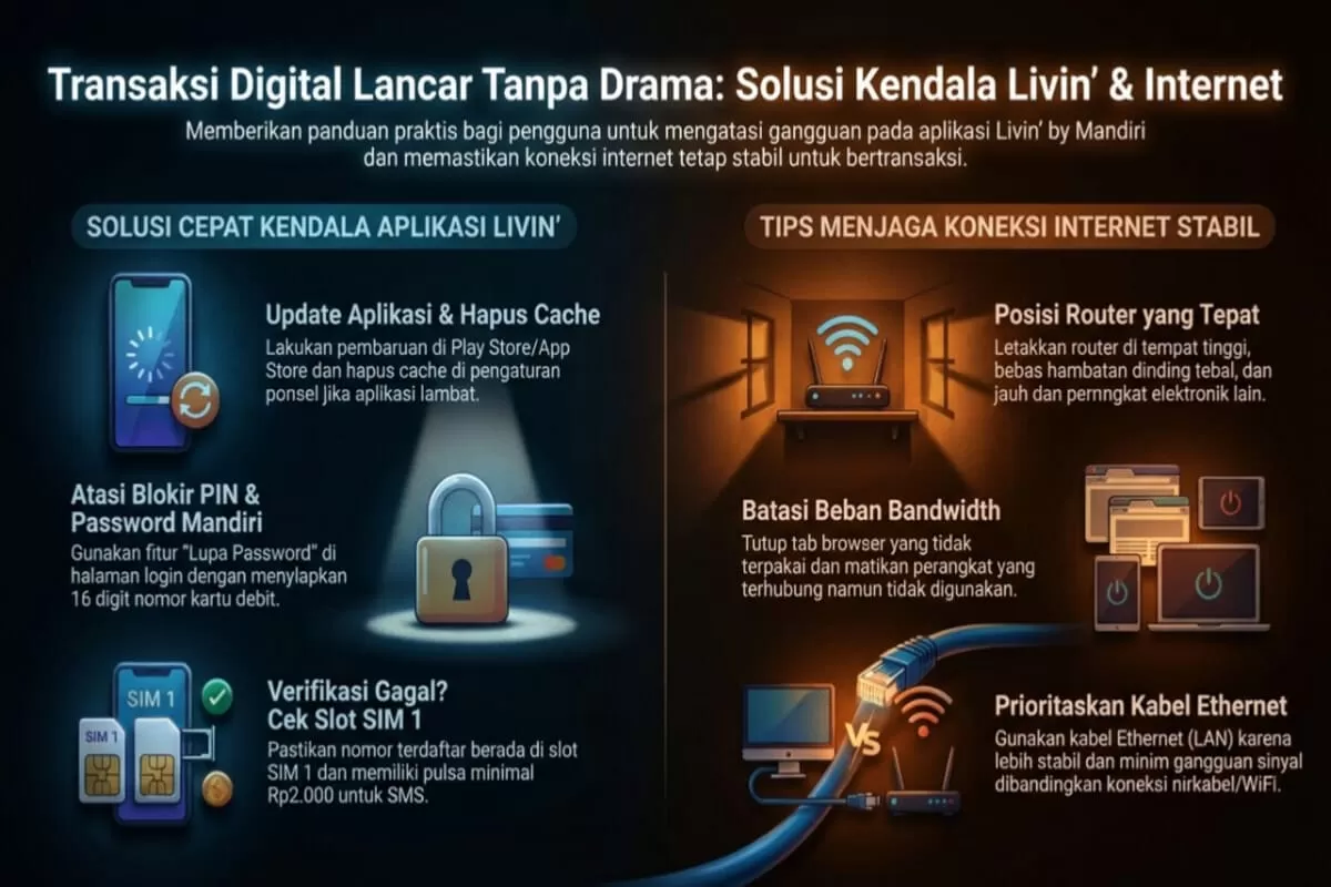 Atasi Livin Mandiri loading lama & server busy dengan solusi cepat: cek koneksi, update aplikasi, dan hapus cache. Transaksi lancar kembali!