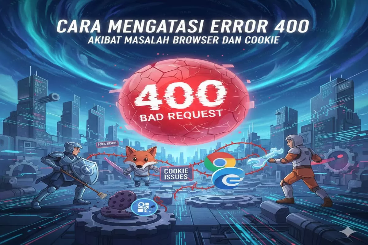 Alami Error 400 Bad Request? Simak panduan praktis mengatasi masalah browser dan cookie agar website lancar kembali. Yuk, ikuti langkah mudahnya di sini!