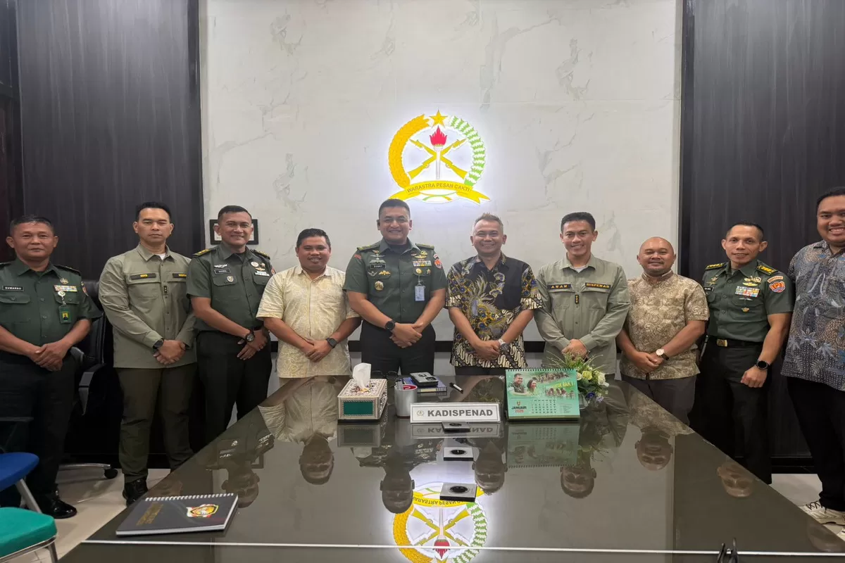 Kunjungi Mabesad, CEO Promedia Agus Sulistriyono jajaki sinergi publikasi 8.000 Jembatan Nusantara dan program TMMD melalui kekuatan jaringan 1.250 media di seluruh Indonesia.