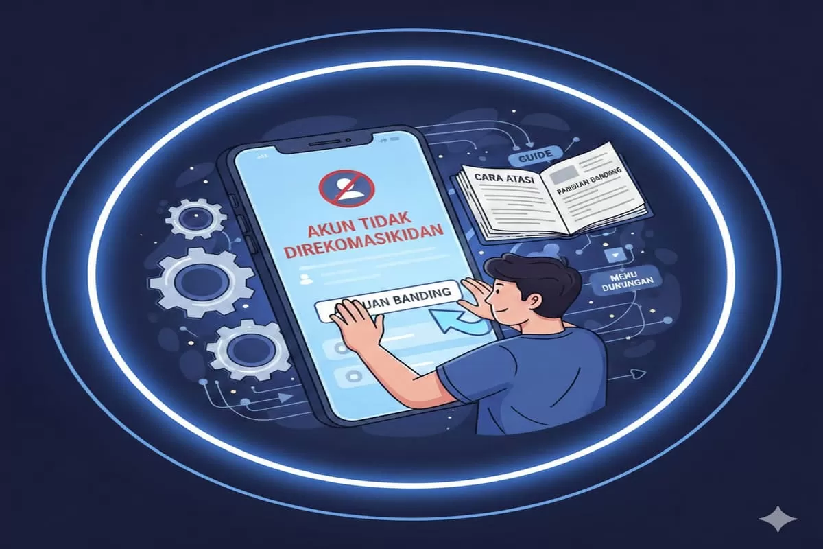 Akun TikTok sepi? Ini cara teknis banding status "Tidak Direkomendasikan" lewat menu Dukungan agar konten Anda kembali FYP. Simak langkah lengkapnya!