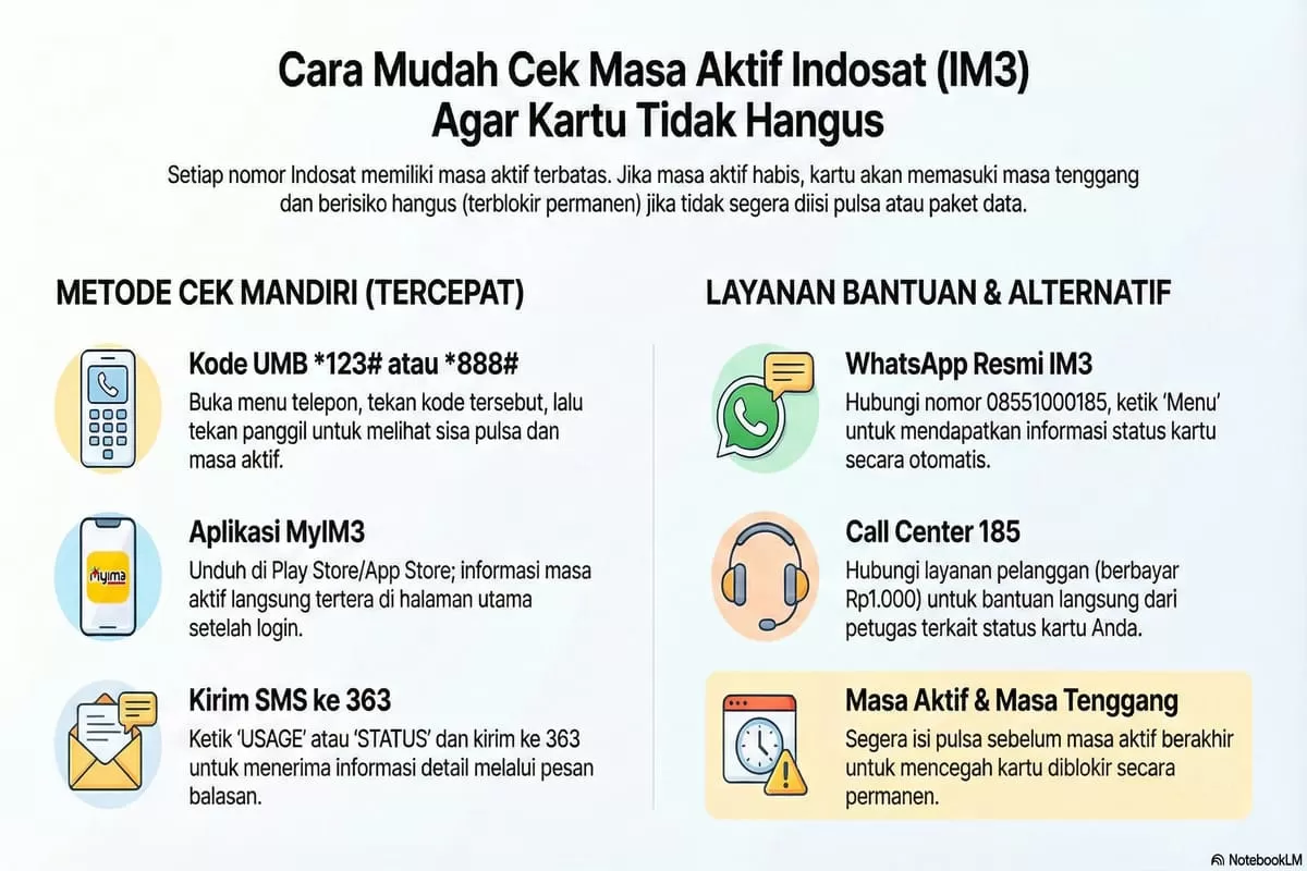 Cek status kartu IM3 Anda sekarang! Panduan lengkap cek masa aktif via *123#, SMS, dan aplikasi MyIM3 agar nomor tidak hangus tiba-tiba