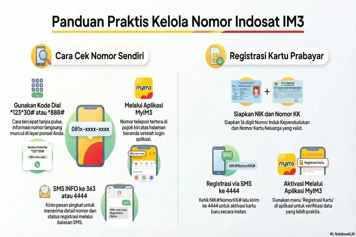 Lupa nomor Indosat? Cek nomor, sisa pulsa, dan masa aktif lebih akurat lewat aplikasi myIM3. Solusi praktis tanpa perlu hafal kode dial yang error.