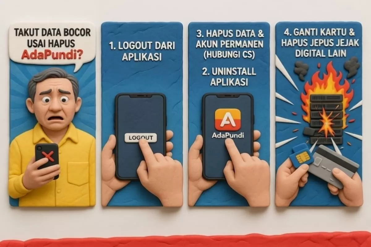 Amankan data usai hapus akun AdaPundi dengan UU PDP. Bersihkan cache, hubungi CS resmi, dan cek SLIK OJK agar terhindar dari penyalahgunaan data