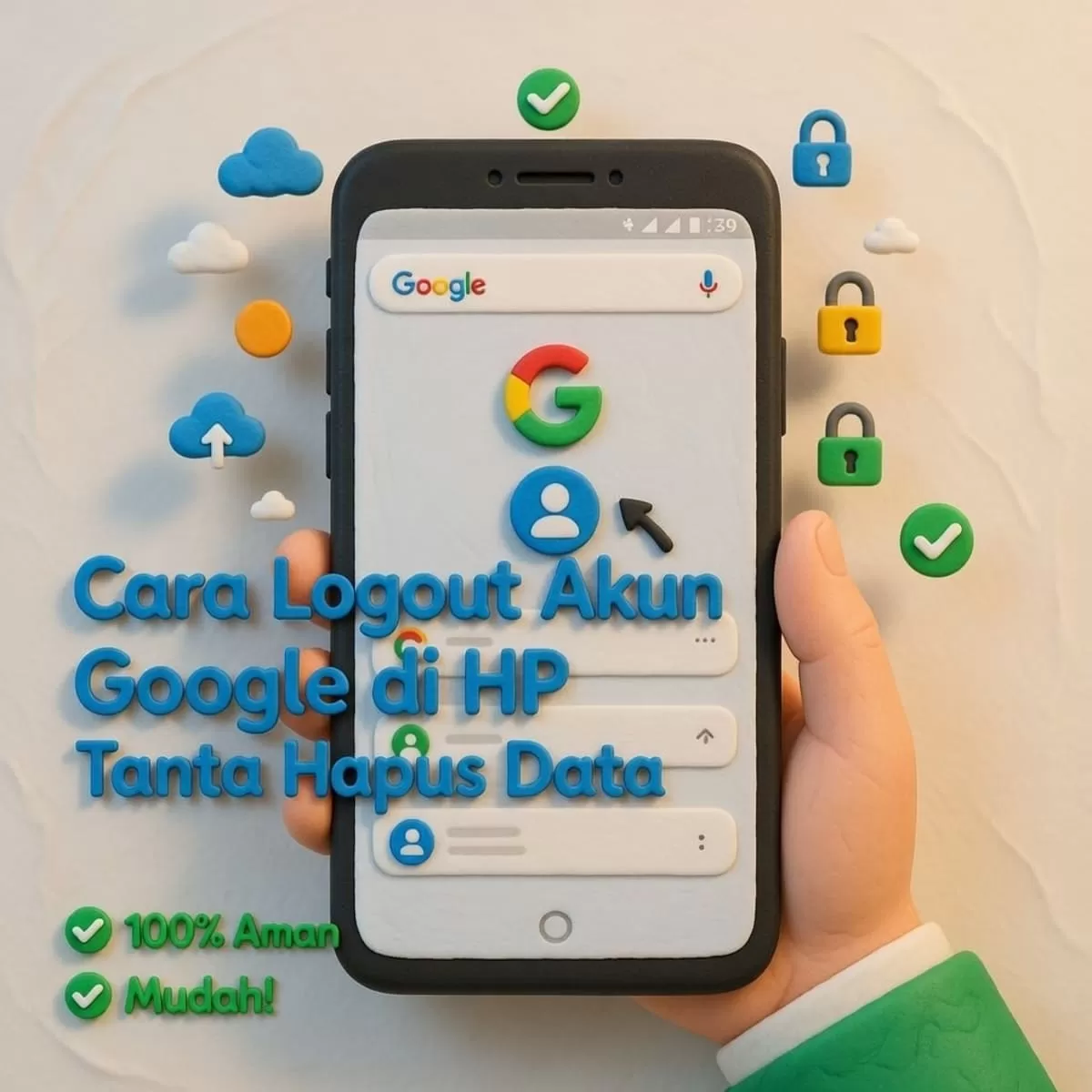 Cara logout akun Google di HP tanpa hapus data. Panduan aman keluar akun di Android & iPhone agar data cloud tetap terjaga. Praktis dan 100% aman!