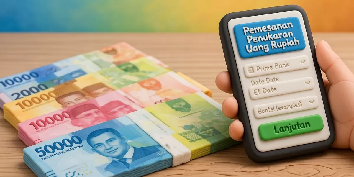 Tak perlu antre! Ini cara praktis tukar uang baru di BI via PINTAR 2026. Limit Rp5,3 juta, tanpa biaya admin, dan terjamin asli. Cek alurnya di sini.
