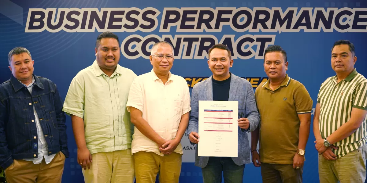 Agenda Business Performance Contract 2026 Promedia Group di El Hotel Bandung pada Selasa, 27 Januari 2026. (Dok. Promedia)