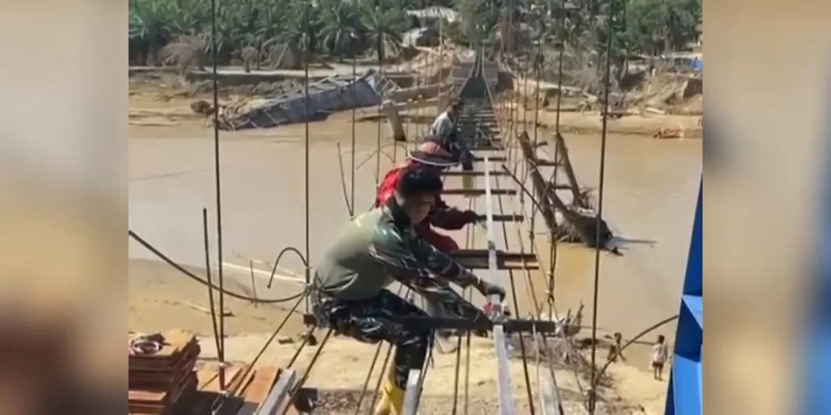 15 Jembatan Perintis Dibangun, Desa-desa Terisolasi di Aceh Kembali Terbuka. Foto istimewa Pandhalungan.com