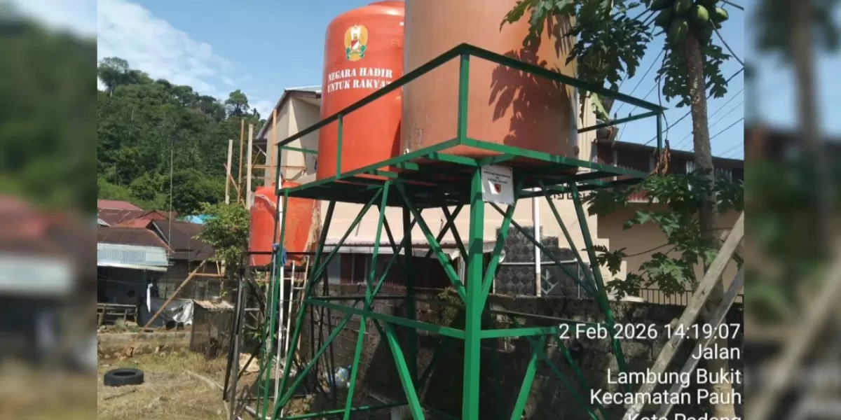 Kebutuhan Air Bersih Terus Dipasok di Sumbar, Pembuatan Sumur Bor Diperbanyak. Foto istimewa pandhalungan.com