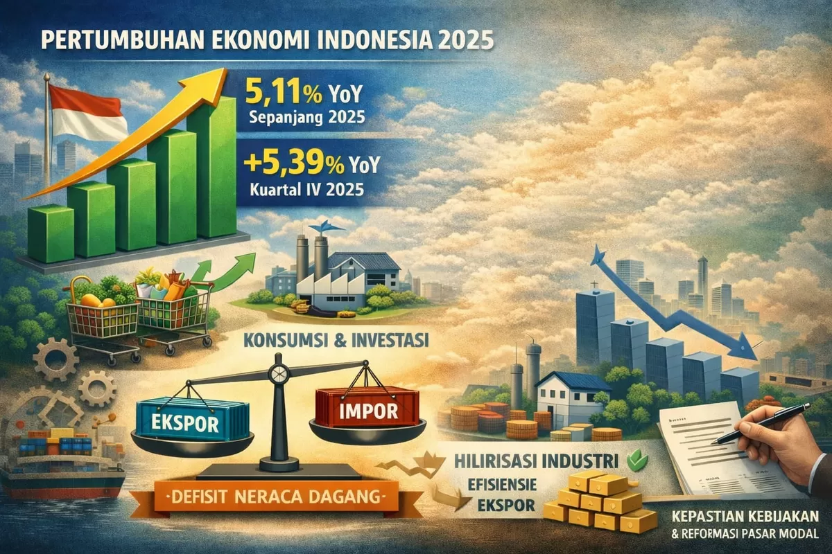 Ekonomi RI Melesat, Ekonom Sorot Ujian Kepercayaan Pasar Modal. Foto ilustrasi 