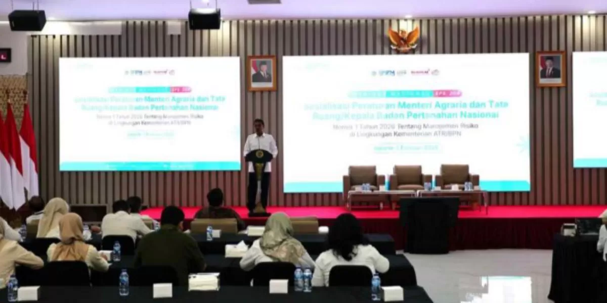 Implementasi Kebijakan, Kementerian ATR/BPN Terbitkan Permen Manajemen Risiko 2026, Sekjen Dalu Agung Darmawan Tingkatkan Layanan Publik. Foto istimewa 