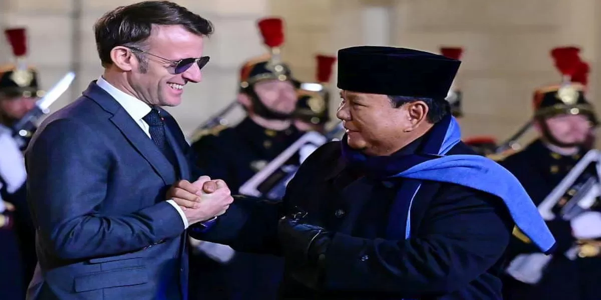 Presiden Prabowo Subianto dan Presiden Prancis, Emmanuel Macron (Foto: BPMI Setpres RI)