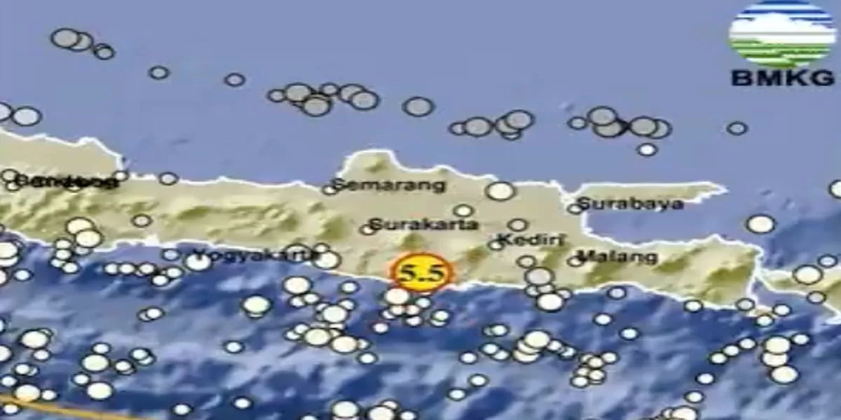 Gempa 5,5 guncang Pacitan, Jawa Timur (Foto: BMKG)