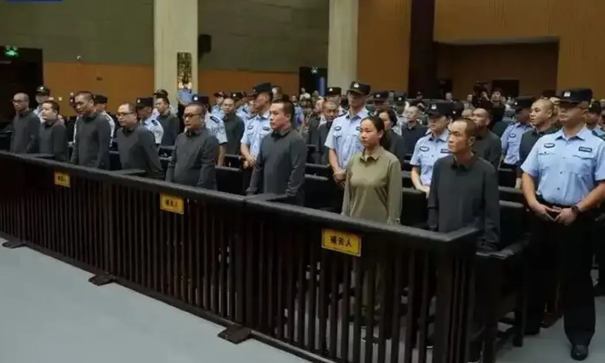 Para terpidana mati yang dijatuhi hukuman oleh pengadilan China. (CCTV)