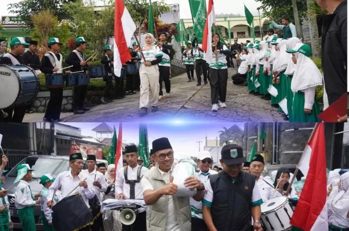 Warga Kota Batu Rayakan Satu Abad NU dengan Aksi Lingkungan dan Pembentangan Bendera Raksasa (Foto: batukota.go.id)