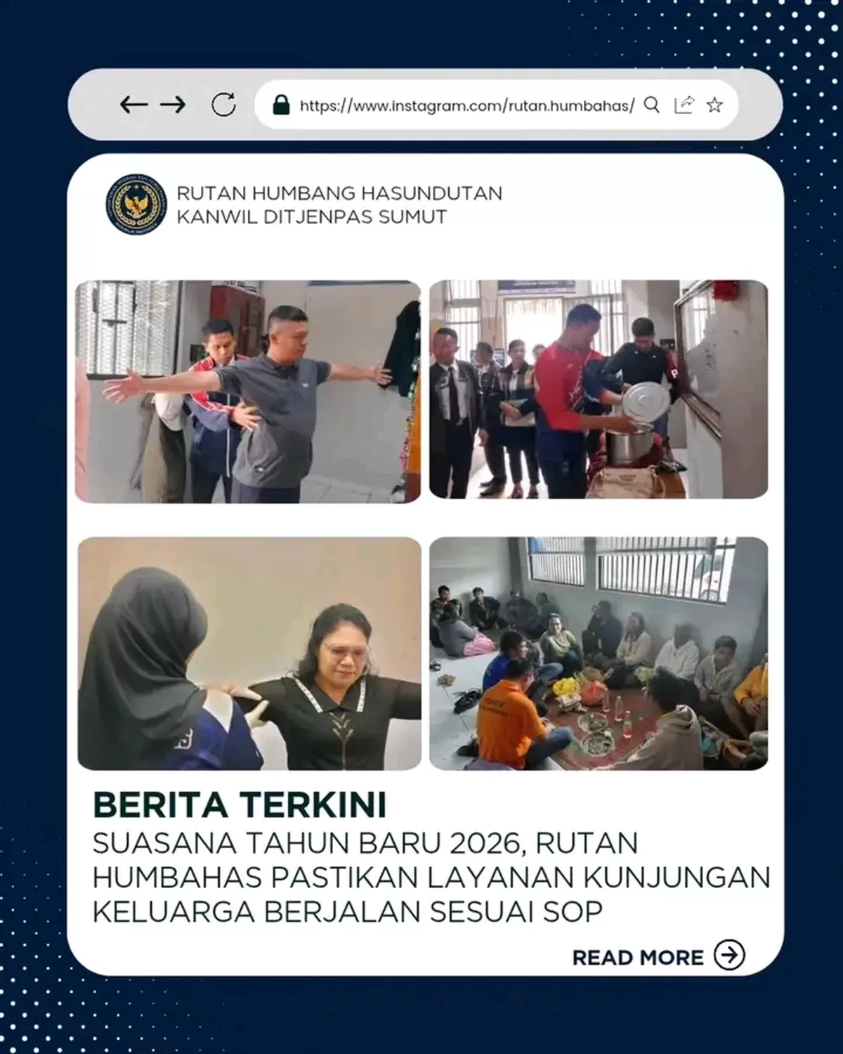 Petugas Rutan Humbang Hasundutan Saat Pemeriksaan Terhadap Pengunjung dan Barang Bawaannya