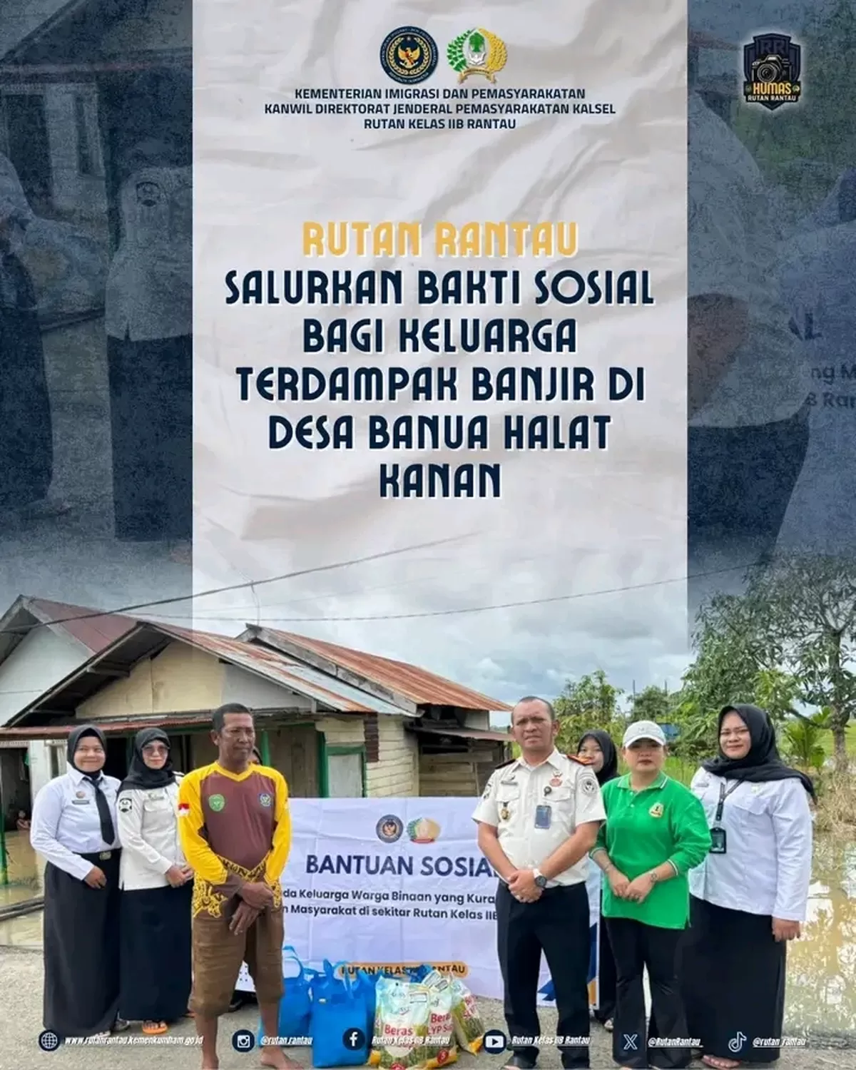 Karutan Rantau dan Jajaran Saat Kegiatan Bakti Sosial