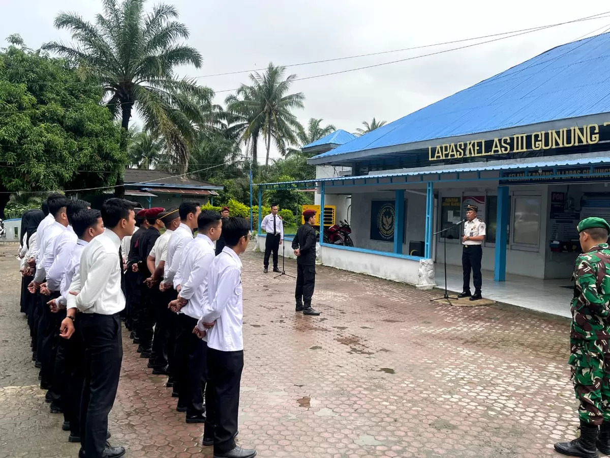 Kalapas Gunungtua dan Jajaran Saat Apel Perdana Awal Tahun 2026