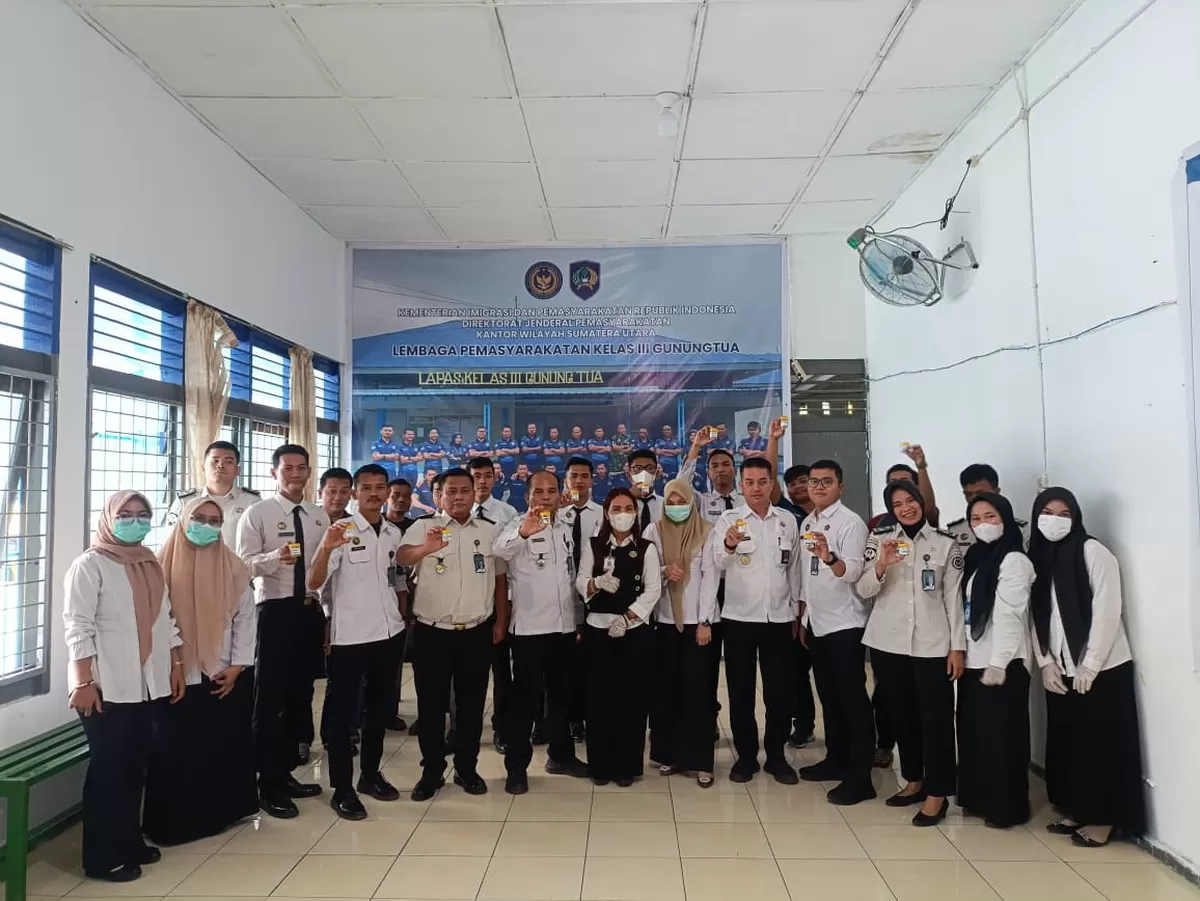 Petugas Lapas Gunungtua Setelah Kegiatan Tes Urine 