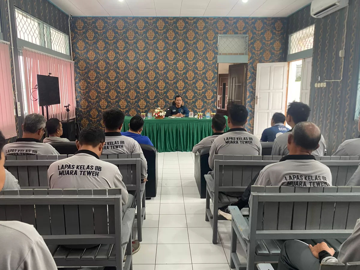 Kalapas Muara Teweh dan Jajaran Saat Rapat Dinas Awal Tahun