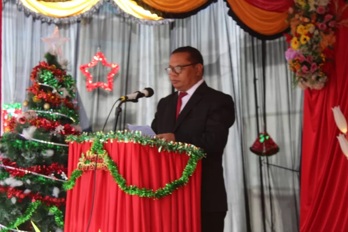 Kalapas Gunungsitoli Saat Perayaan Natal dan Syukuran Tahun Baru 2026