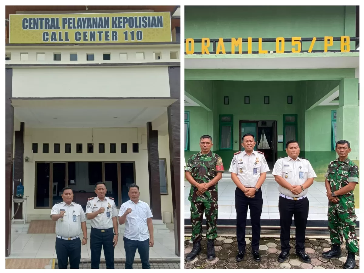 Kalapas Gunungtua Saat Kunjungan Silaturahmi ke Polsek Padang Bolak dan Koramil.05/PB