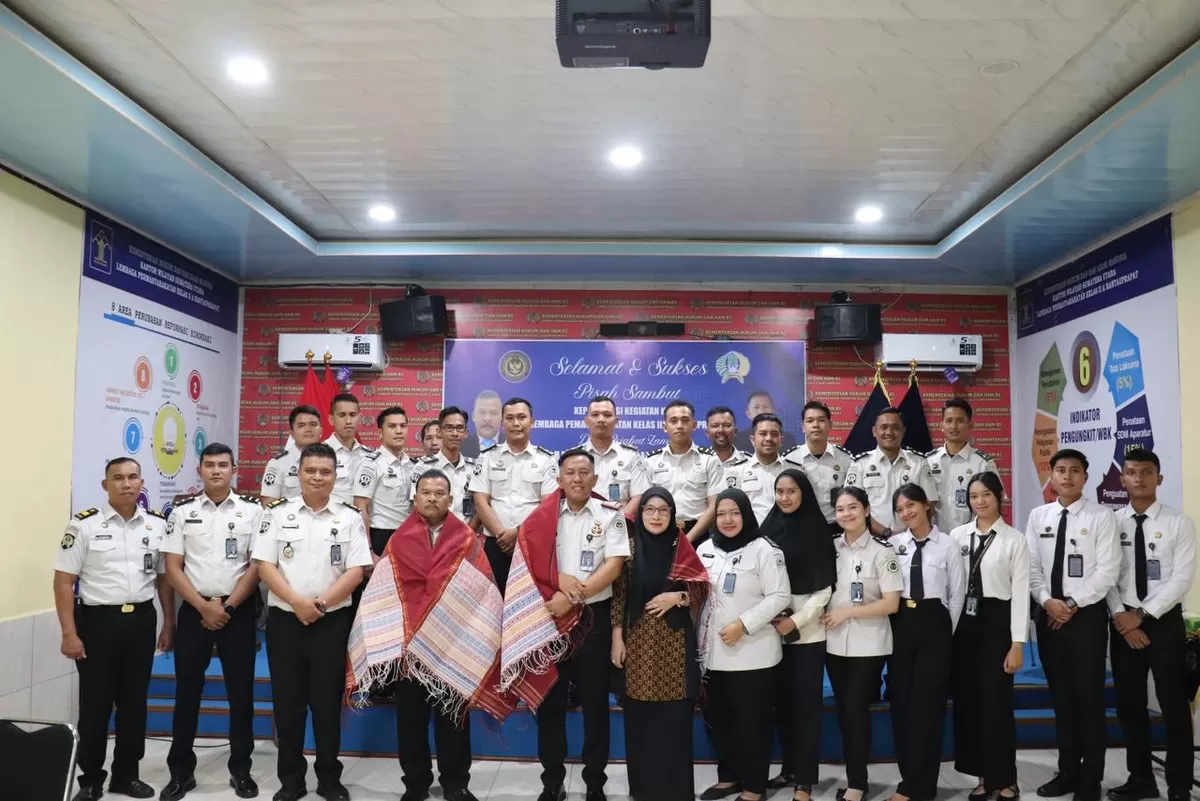 Kalapas Rantauprapat dan Jajaran Saat Pisah Sambut Kasi Giatja