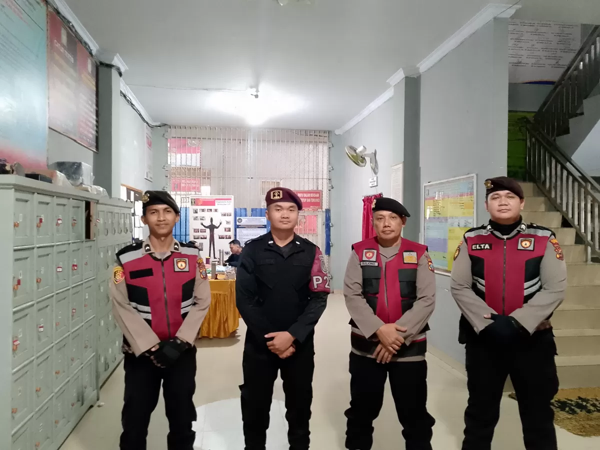 Petugas Lapas Gunungsitoli Bersama Personil Polres Nias
