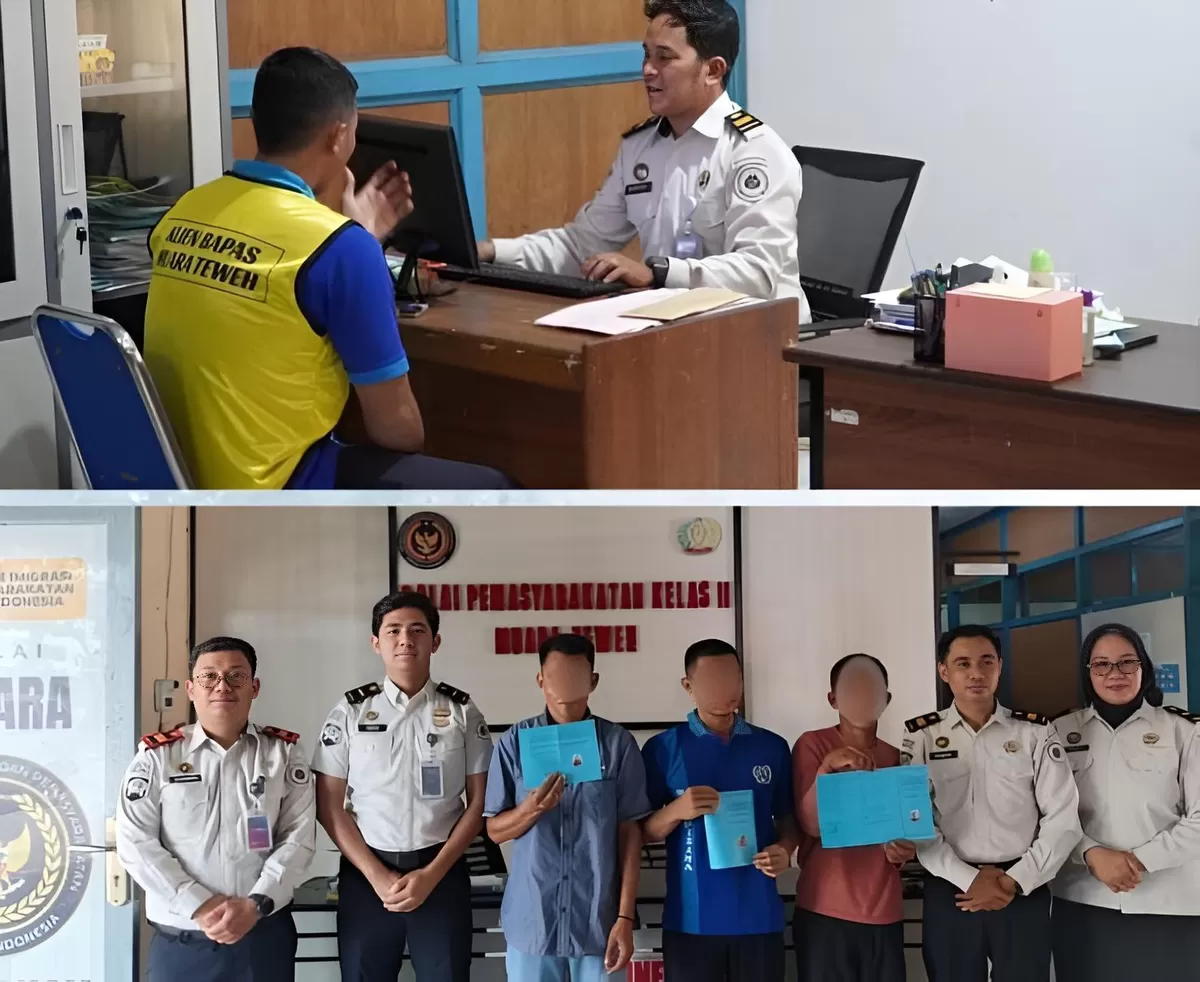 PK Bapas Muara Teweh Saat Kegiatan Litmas dan Wajib Lapor