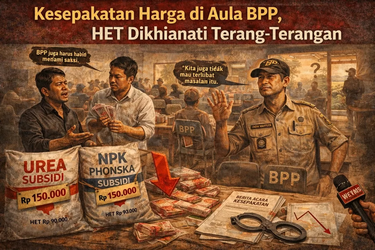 Ilustrasi kesepakatan harga tikus Pupuk Bersubsidi di BPP Gondang  (Ai)