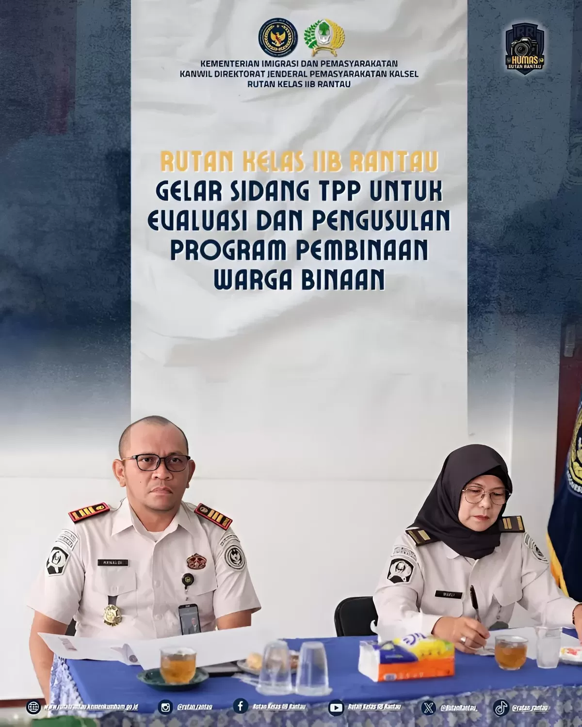 Karutan Rantau dan Jajaran Saat Kegiatan Sidang TPP